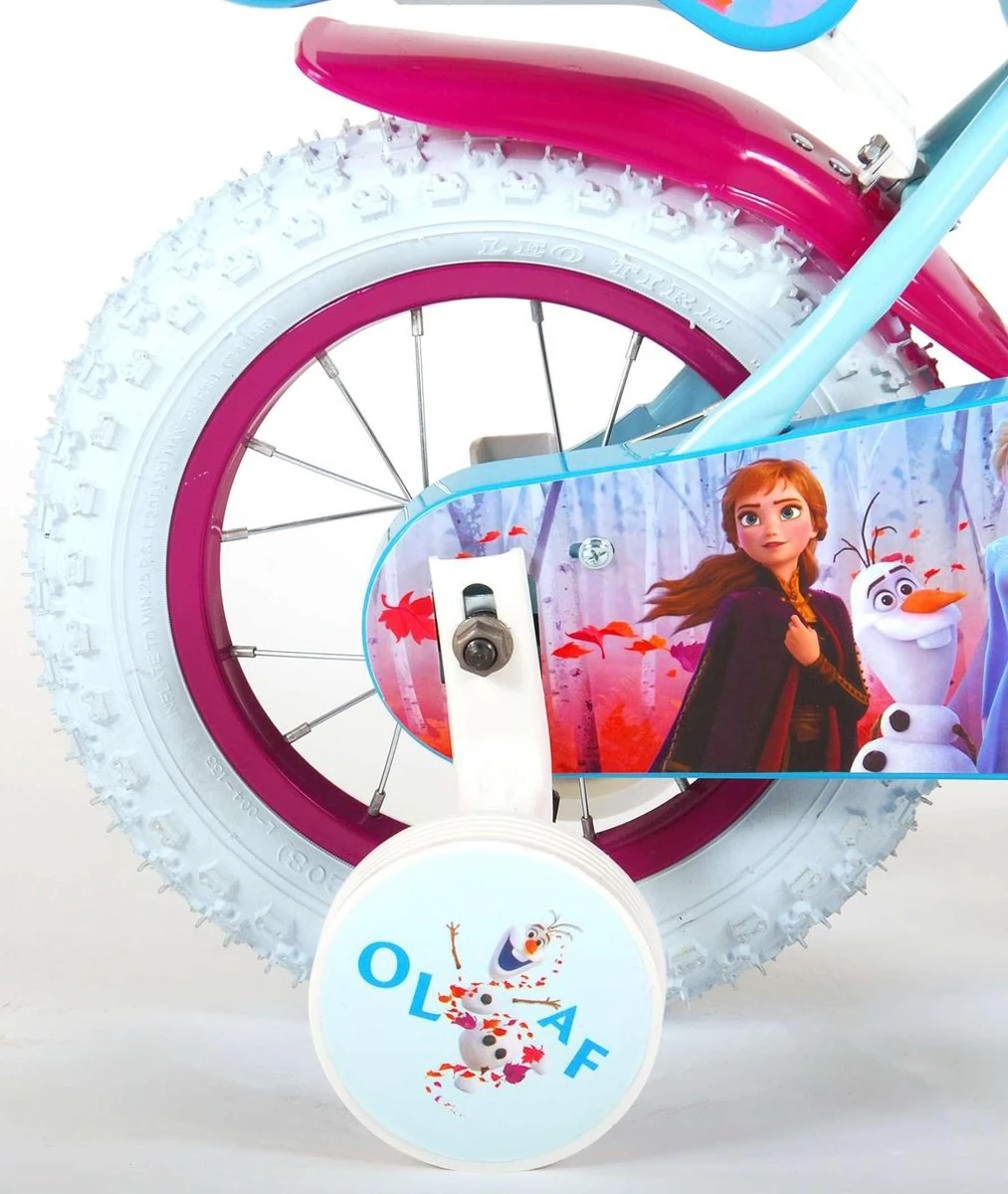 Volare Disney Frozen 2 Kinderfiets - Meisjes - 12 Inch - Blauw/Paars - Afbeelding 12