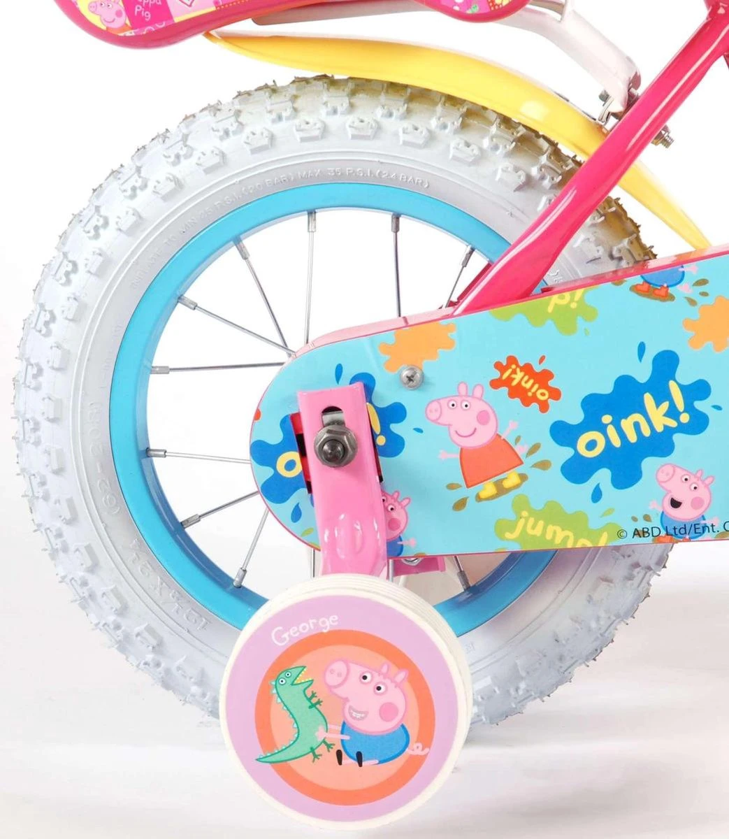 Volare Peppa Pig Kinderfiets - Meisjes - 12 Inch - Roze - Afbeelding 6
