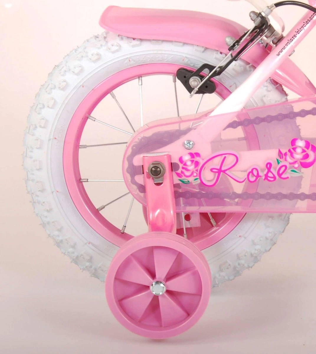 Volare Rose Kinderfiets - Meisjes - 12 Inch - Roze - 2 Handremmen - Afbeelding 15