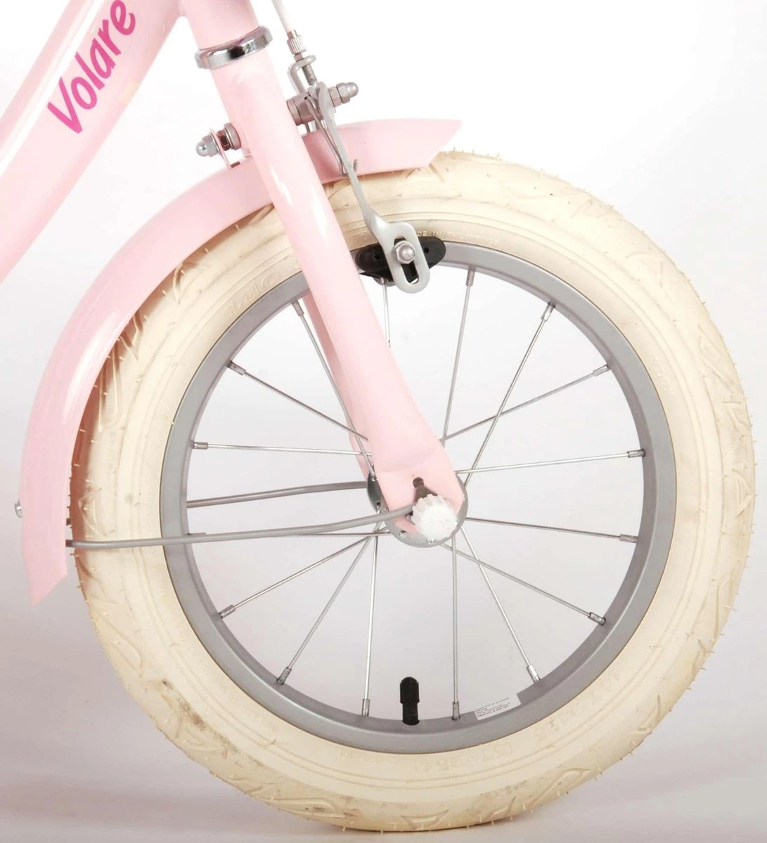 Volare Ashley Kinderfiets - Meisjes - 14 Inch - Roze - 95% Afgemonteerd - Afbeelding 3