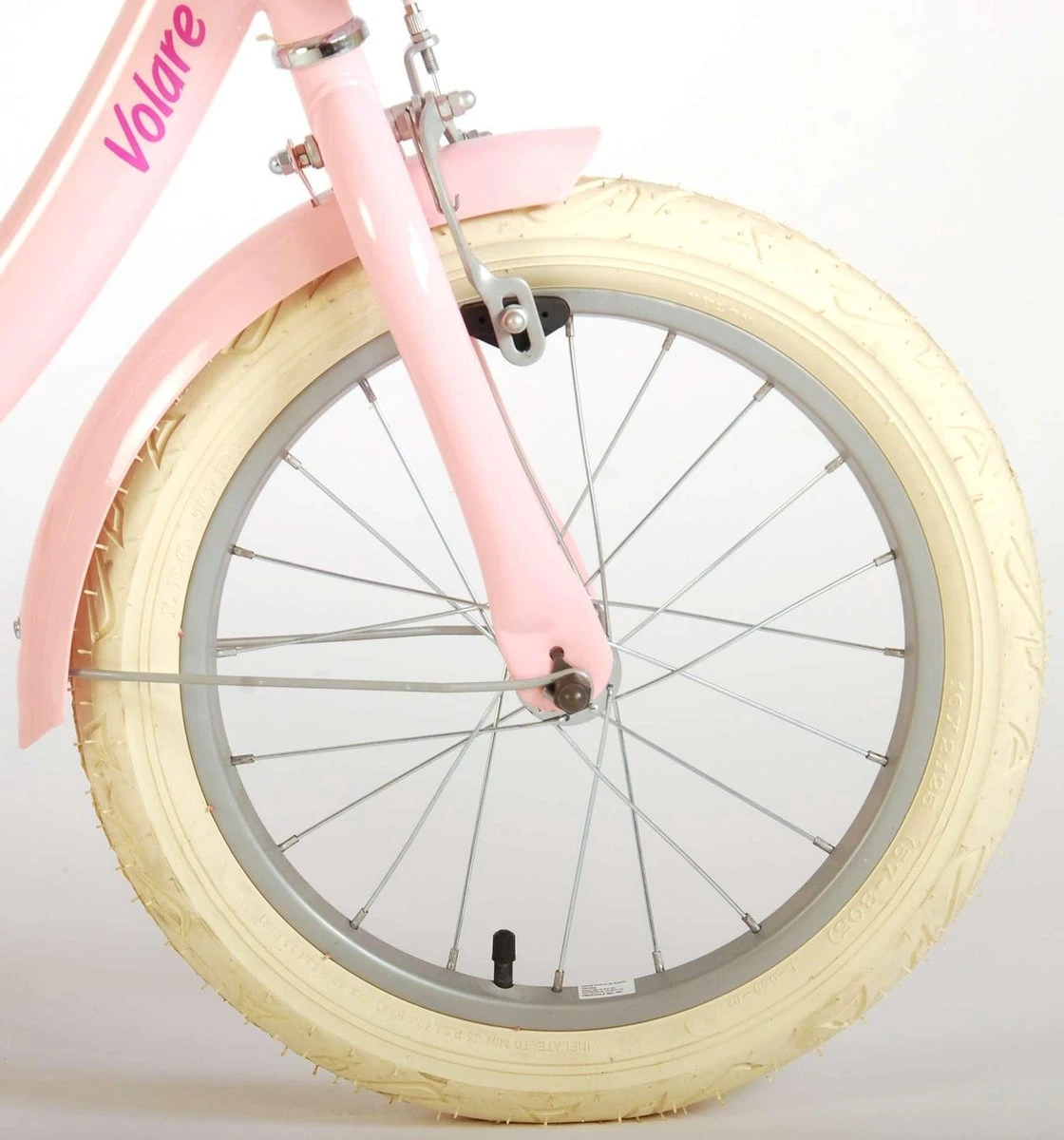 Volare Ashley Kinderfiets - Meisjes - 16 Inch - Roze - 95% Afgemonteerd - Afbeelding 4