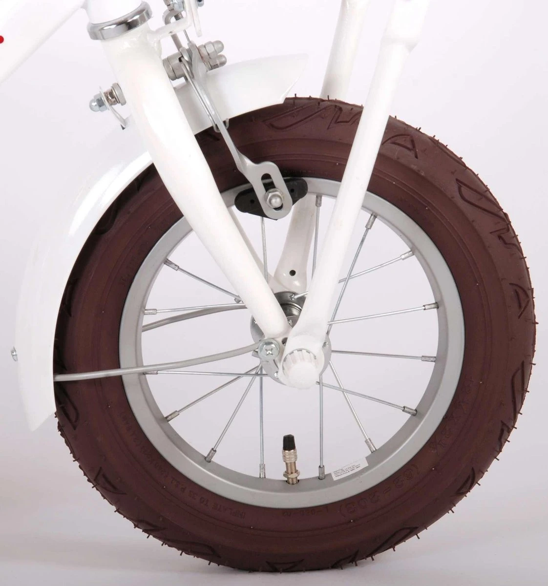 Volare Liberty Kinderfiets - Meisjes - 12 Inch - Wit - 95% Afgemonteerd - Afbeelding 5