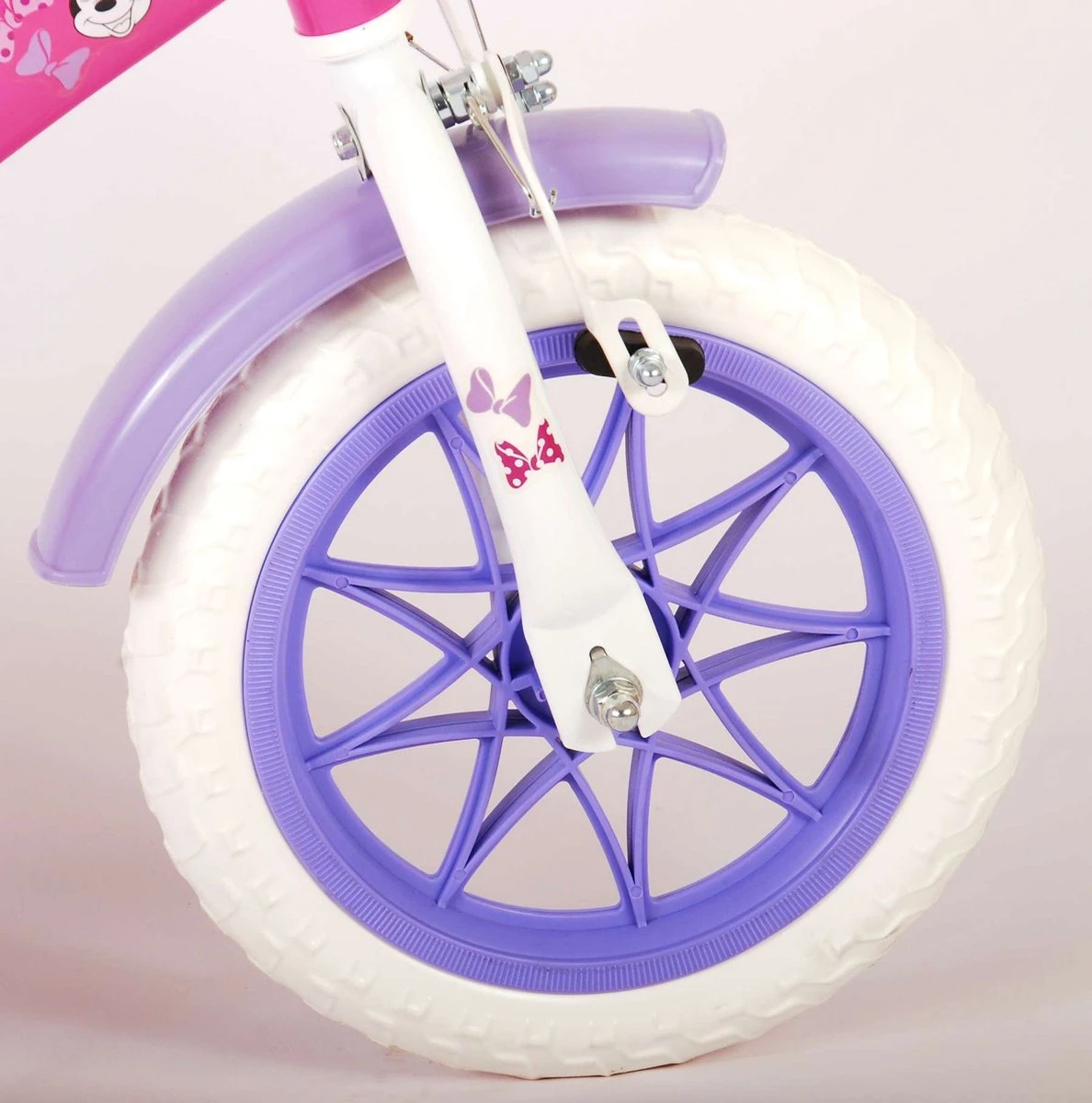 Disney Minnie Cutest Ever! Kinderfiets - Meiden - 12 Inch - Roze - Doortrapper - Afbeelding 17