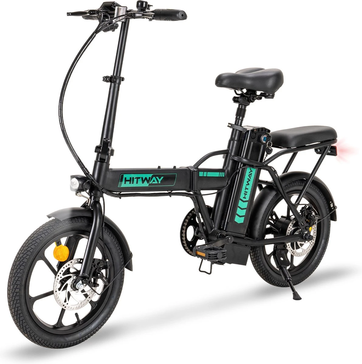 Hitway BK5 Elektrische Fiets | Opvouwbare E-bike | 16 Inch | Hitway BK5 250W Motor | Zwart