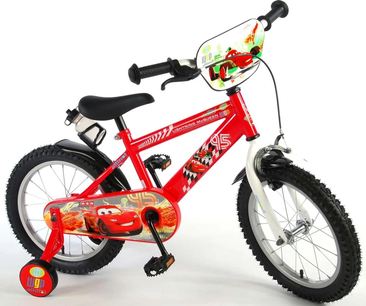 Volare Disney Cars Kinderfiets - Jongens - 16 Inch - Rood - Afbeelding 5
