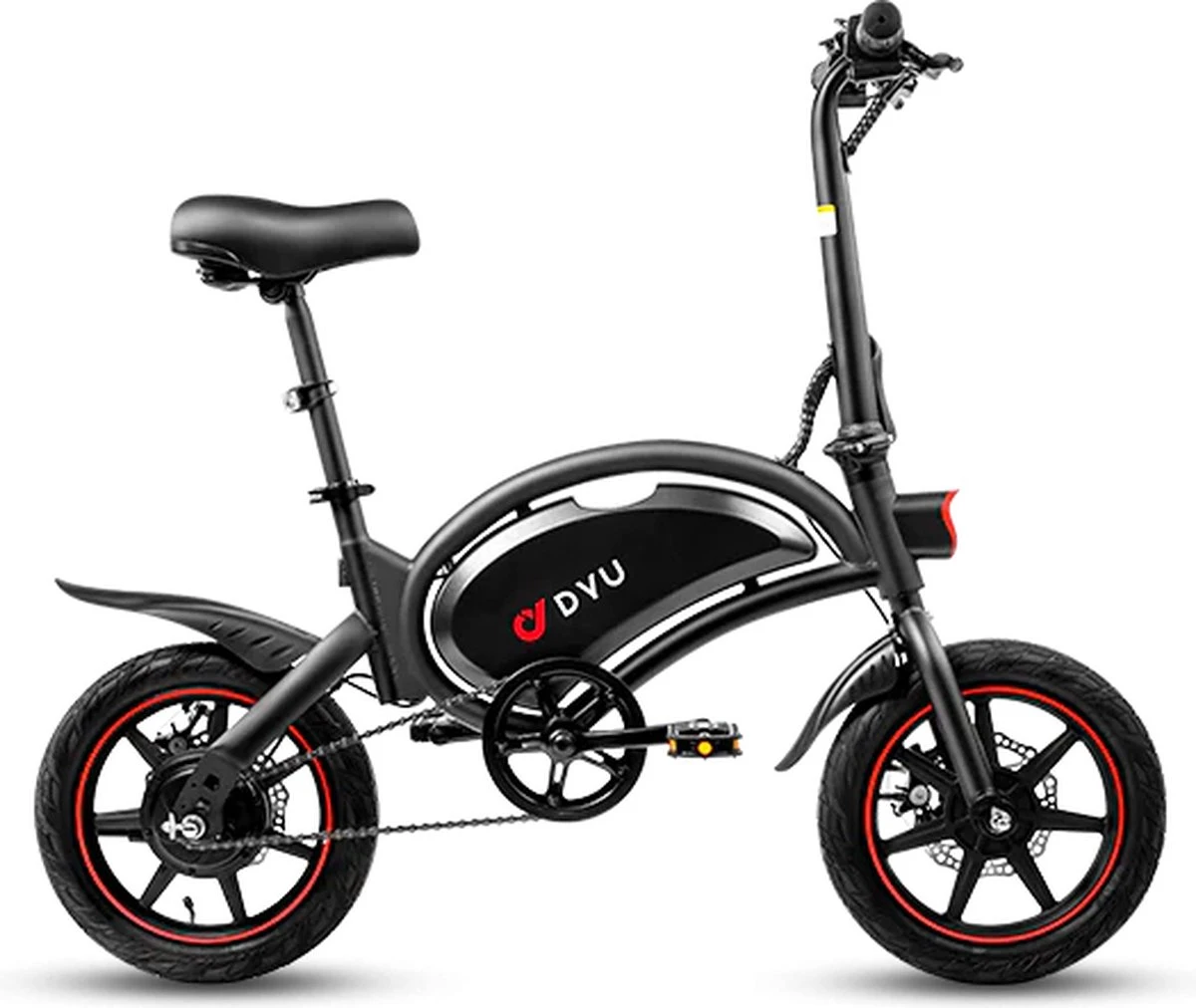 DYU D3F Opvouwbare Elektrische Fiets, Slimme Mountainbike Voor Volwassenen, 240W Aluminiumlegering Fiets Verwijderbare 36V/10Ah Lithium-ion Batterij Met 3 Rijmodi - Afbeelding 8