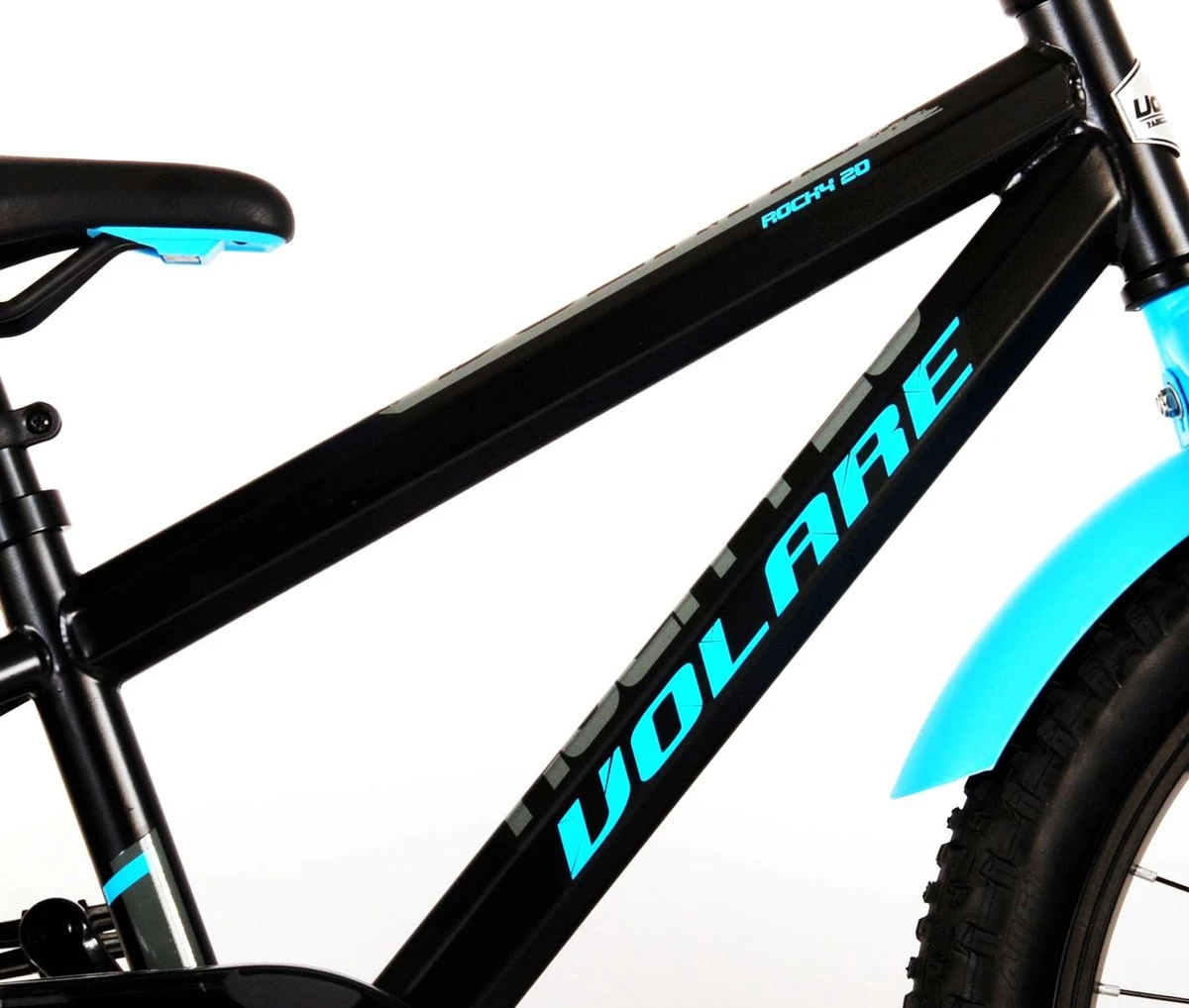 Volare Rocky Kinderfiets - 20 Inch - Zwart - 95% Afgemonteerd - Prime Collection - Afbeelding 5