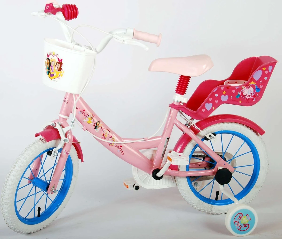 Volare Disney Princess Kinderfiets - Meisjes - 14 Inch - Roze - Twee Handremmen - Afbeelding 11