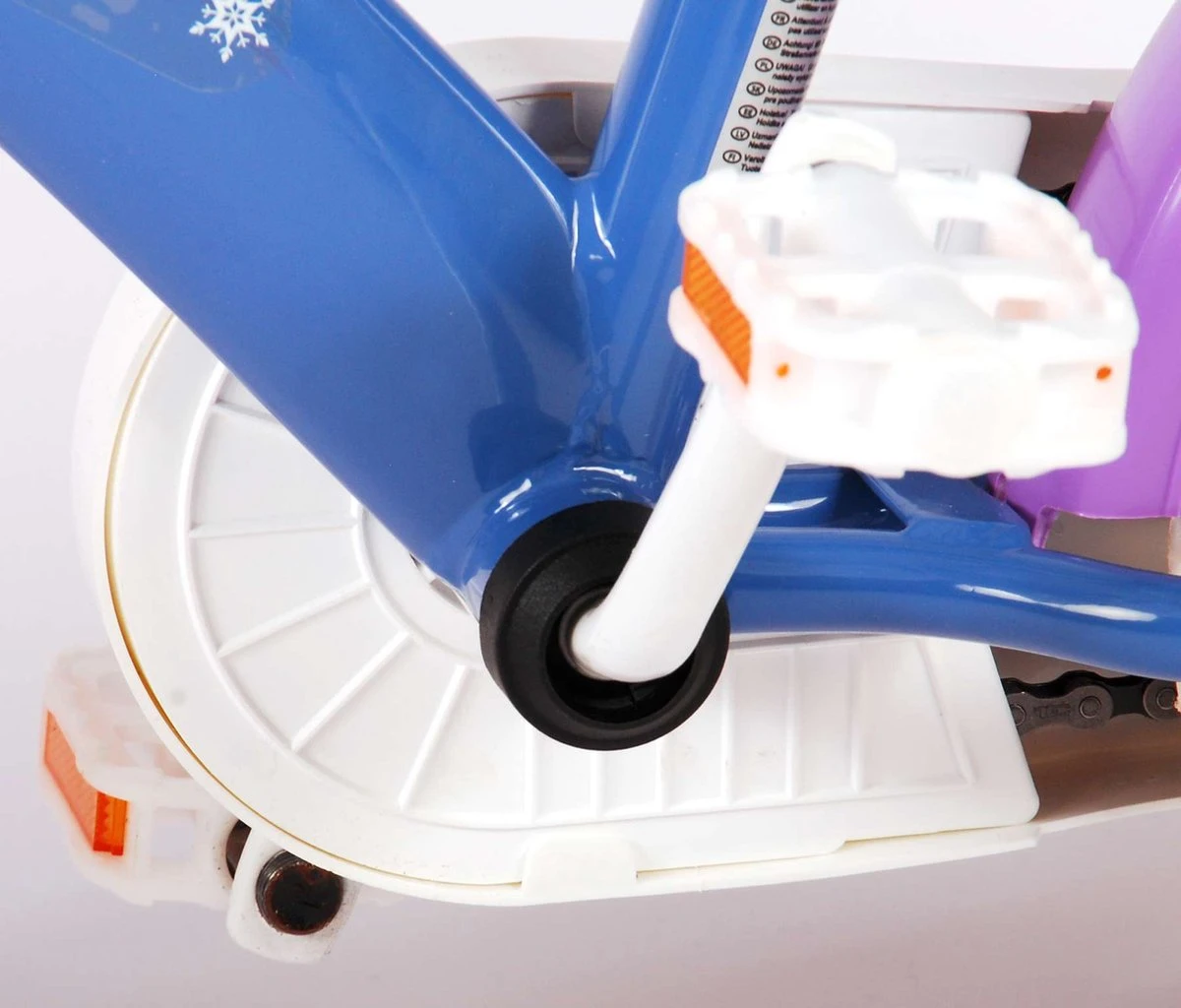 Volare Disney Frozen Kinderfiets - Meiden - 12 Inch - Blauw Paars - Doortrapsysteem - Afbeelding 8