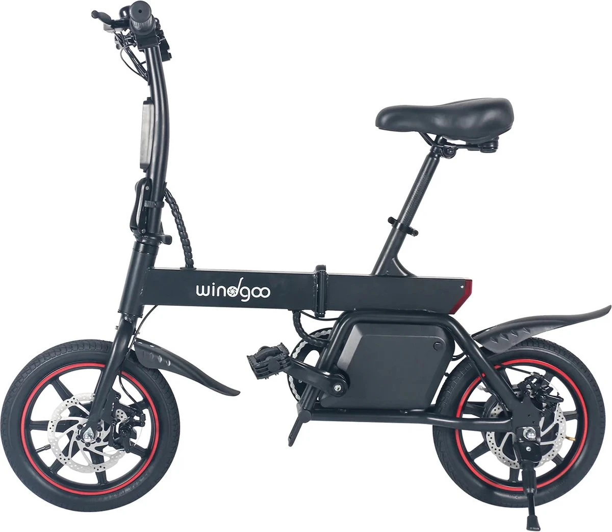 Windgoo B-20 Elektrische Vouwfiets - Snelheid 25 Km/h - 15-20 Km Bereik - Schijfremmen - Afbeelding 2