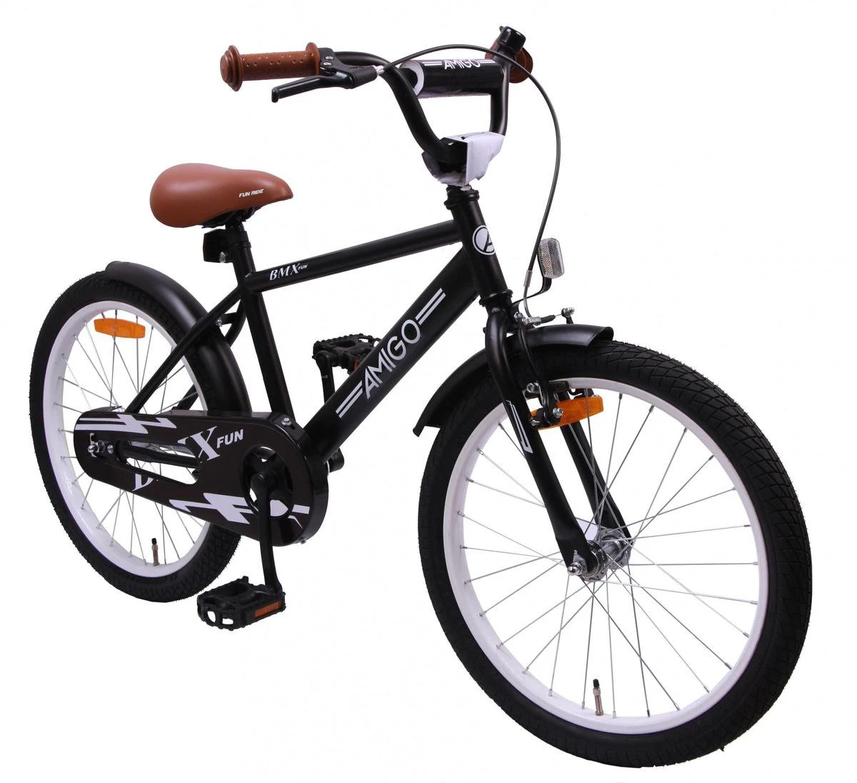 AMIGO BMX Fun- Kinderfiets 20 Inch - Jongens - Zwart - Afbeelding 2