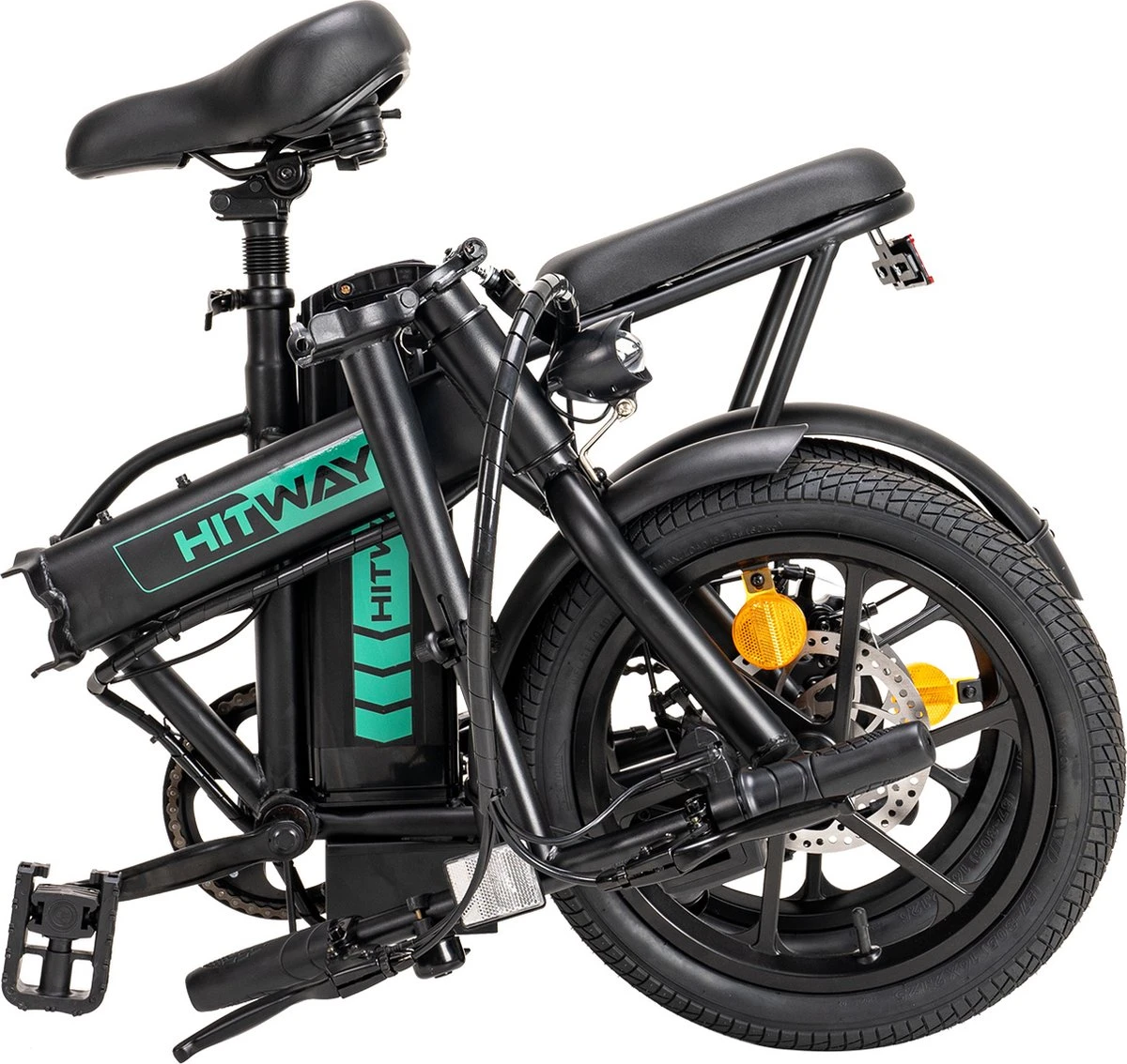 HITWAY Elektrische Fiets Voor, Stadsfietsen Opvouwbaar, E-BIKE, 7.5Ah Batterij, 250W Motor, Actieradius Tot 45 Km - BK5 - Afbeelding 2