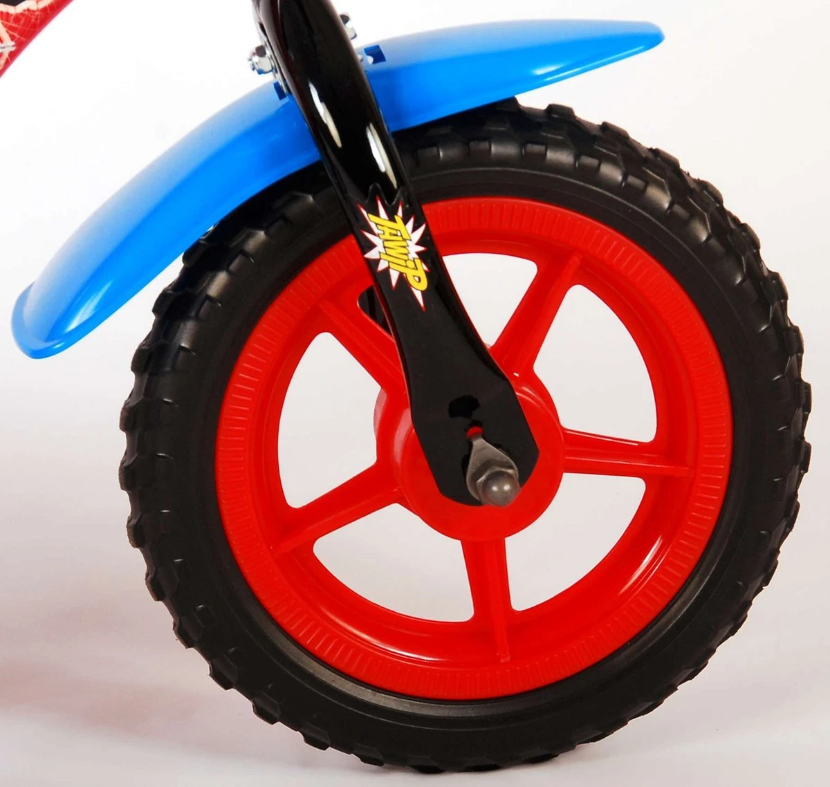Marvel Spider-Man Kinderfiets - Jongens - 10 Inch - Rood/Blauw - Doortrapper - Afbeelding 4