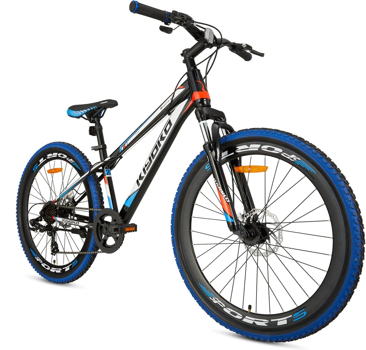 Supersuper Kiyoko Kinder Mountainbike - 7 Versnellingen - 26 Inch - Jongens - Zwart/Blauw - Afbeelding 7