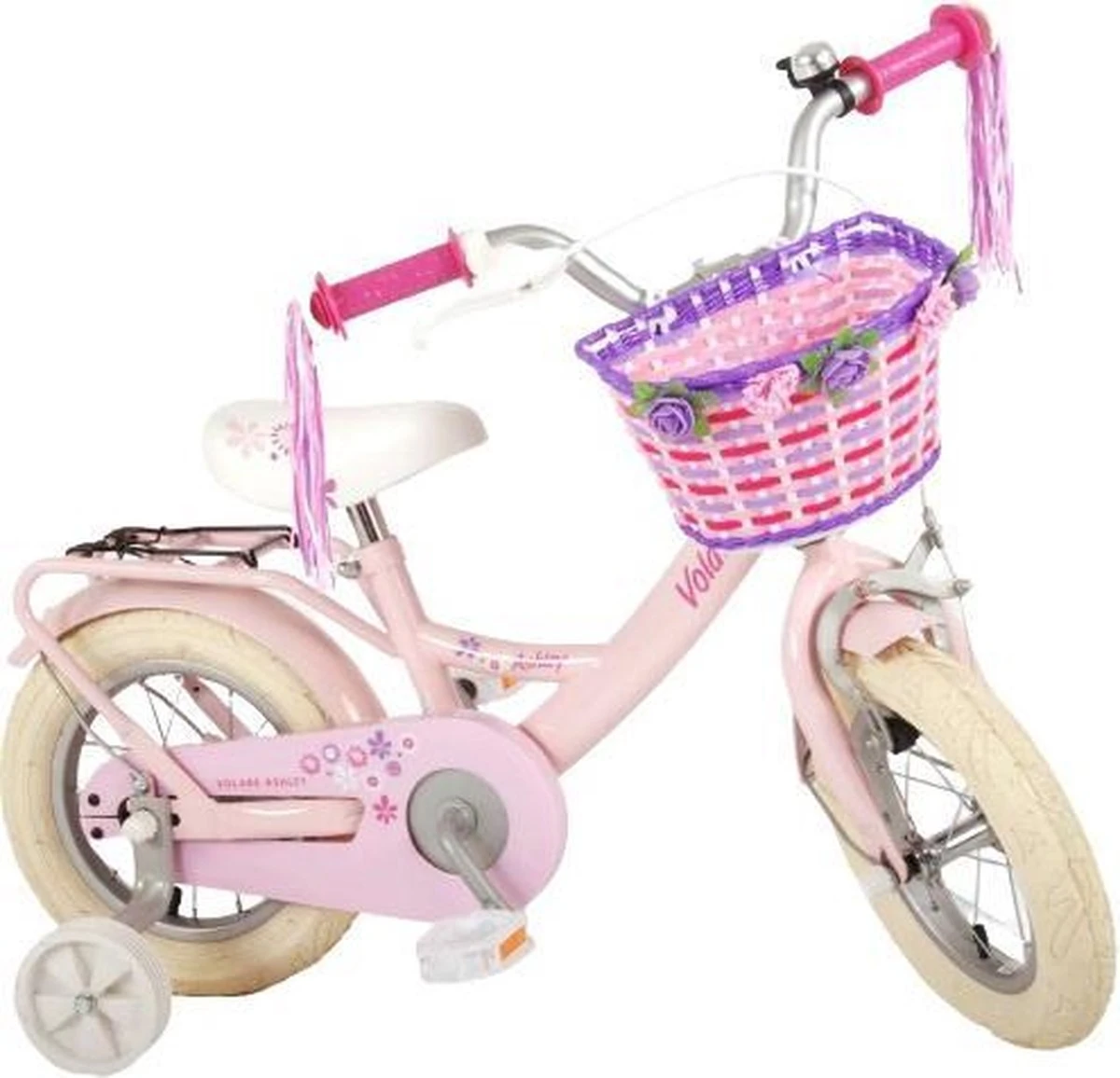 Volare Ashley Kinderfiets - Meisjes - 14 Inch - Roze - 95% Afgemonteerd - Afbeelding 17