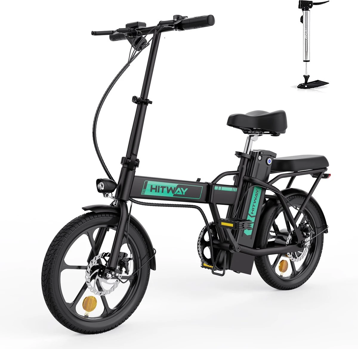 Hitway BK5 - Elektrische Fiets - E-Bike Opvouwbaar - 8,4Ah Accu- 2023 Model - Afbeelding 3