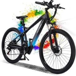 HITWAY 26" Elektrische Mountainbike, 35-70KM Power Assist-fietsen Voor Mannen En Vrouwen， 48V/7,5Ah/250W Krachtige E-bike