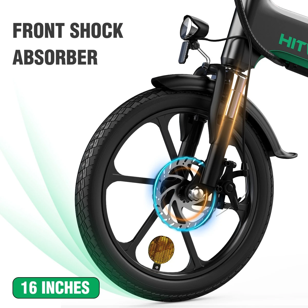 HITWAY Elektrische Fiets - Opvouwbare E-bike - 16 Inch-250W-2023 Model - Afbeelding 7