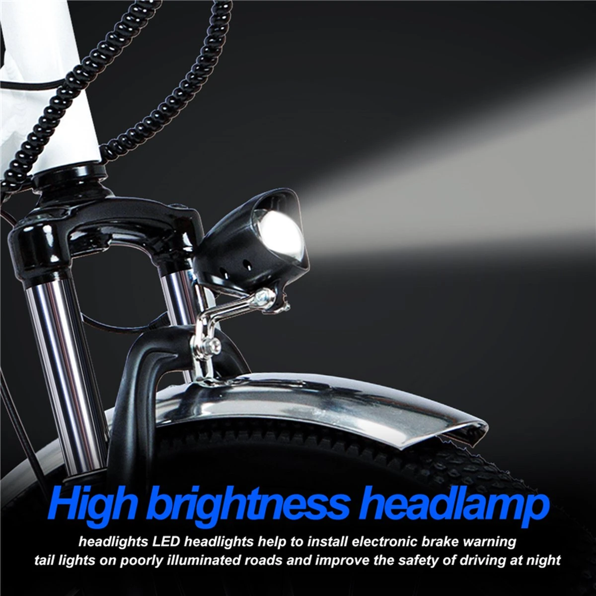 Elektrische Fiets E-Fietsen | E-bike- 26 Inch - Volwassen 250w Elektrische Fiets Volwassen-BK1-Wit - Afbeelding 6