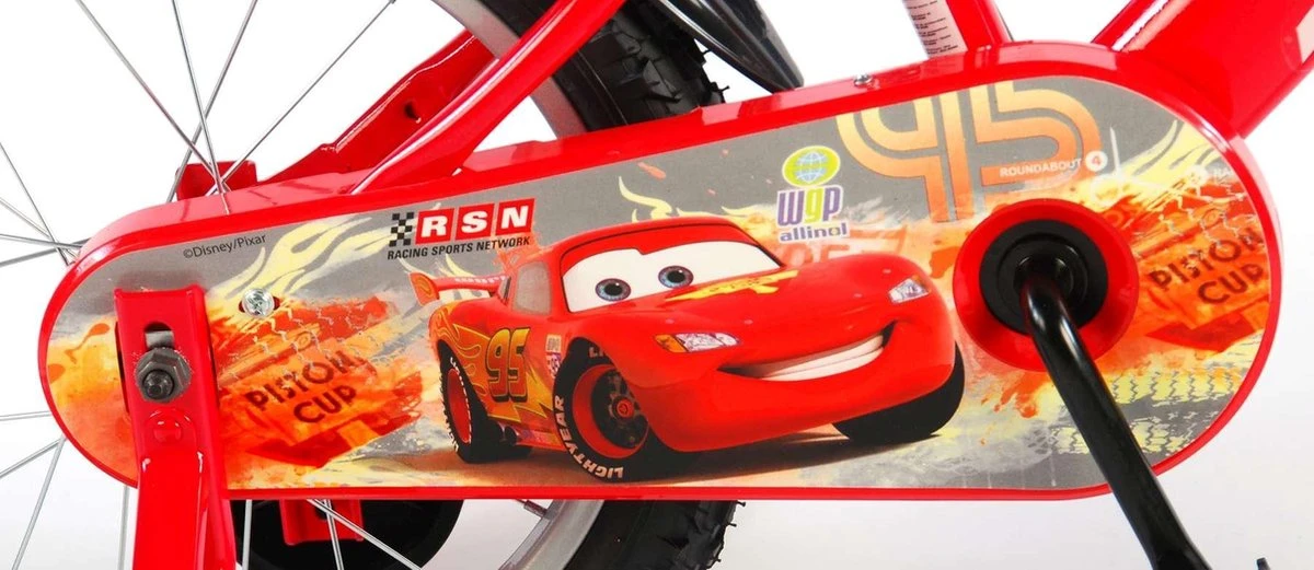 Volare Disney Cars Kinderfiets - Jongens - 16 Inch - Rood - Afbeelding 15