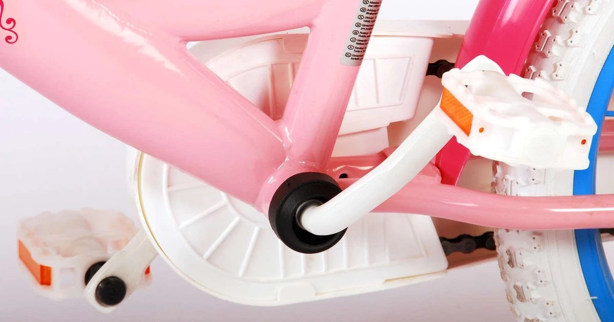 Volare Disney Princess Kinderfiets - Meisjes - 16 Inch - Roze Blauw - Twee Handremmen - Afbeelding 9