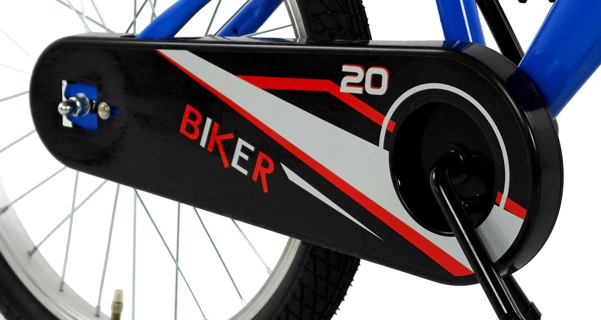 2Cycle Biker Kinderfiets - 20 Inch - Blauw - Jongensfiets - Afbeelding 7