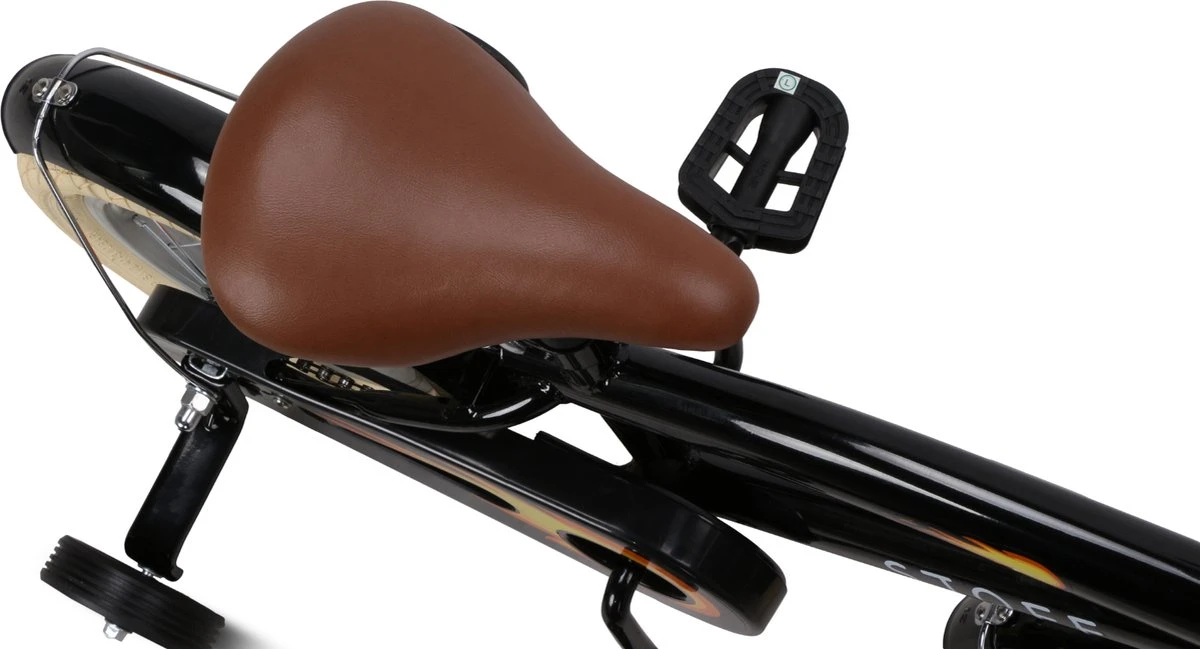 SJOEF Cruise Jongensfiets 12 Inch - Zwart - Afbeelding 7