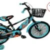 Kinderfiets - 16 Inch Kinderfiets -vanaf 4-7 Jaar Jongens En Meisjes Fietsen - Terugtrap -Rem -Stabilisatoren（2 Zijwieltjes）- Mandje - Achterbank - Groen