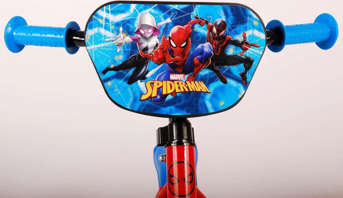 Marvel Spider-Man Kinderfiets - Jongens - 10 Inch - Rood/Blauw - Doortrapper - Afbeelding 8