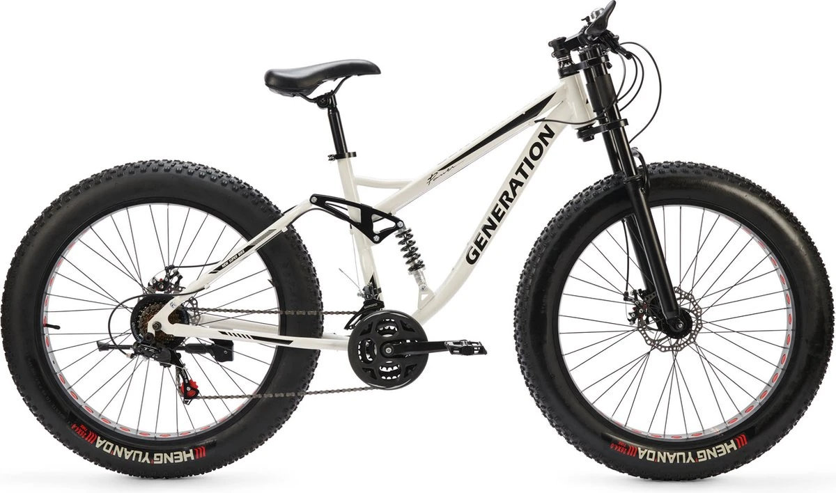 Generation SUPER BIKE Mountainbike 26 Inch - Wit - Brede Banden