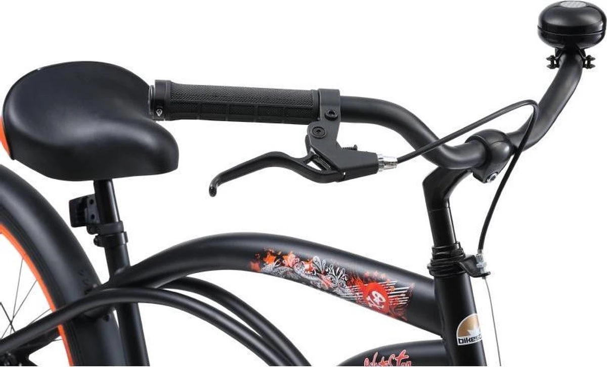 Bikestar 24 Inch Cruiser Kinderfiets, Zwart - Afbeelding 4