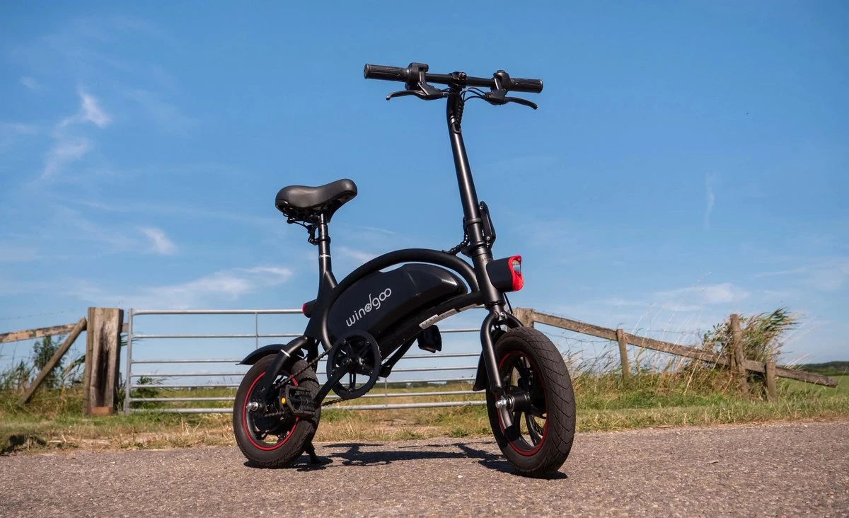Windgoo - B3 Elektrische Long-Range E-Bike Met Trappers - E-bike - 25Km / H - Zwart - Afbeelding 6