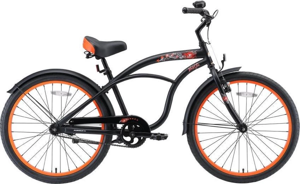 Bikestar 24 Inch Cruiser Kinderfiets, Zwart - Afbeelding 7