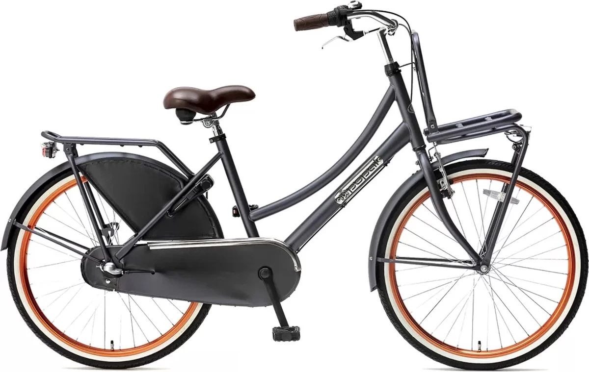 Popal Daily Dutch Basic Season - 26 Inch - Meisjesfiets - Transport - Grijs Geel - Afbeelding 2