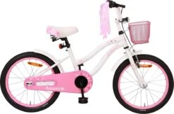 Amigo Flower Meisjesfiets - Kinderfiets 18 Inch - Wit
