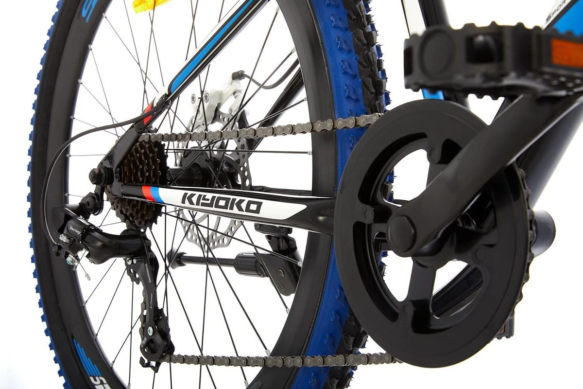 Supersuper Kiyoko Kinder Mountainbike - 7 Versnellingen - 26 Inch - Jongens - Zwart/Blauw - Afbeelding 2