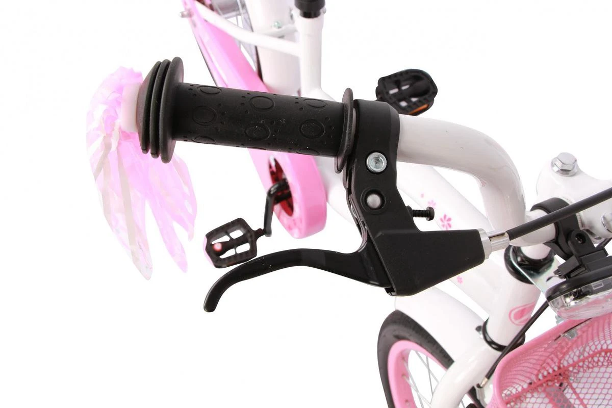 Amigo Flower Meisjesfiets - Kinderfiets 18 Inch - Wit - Afbeelding 4