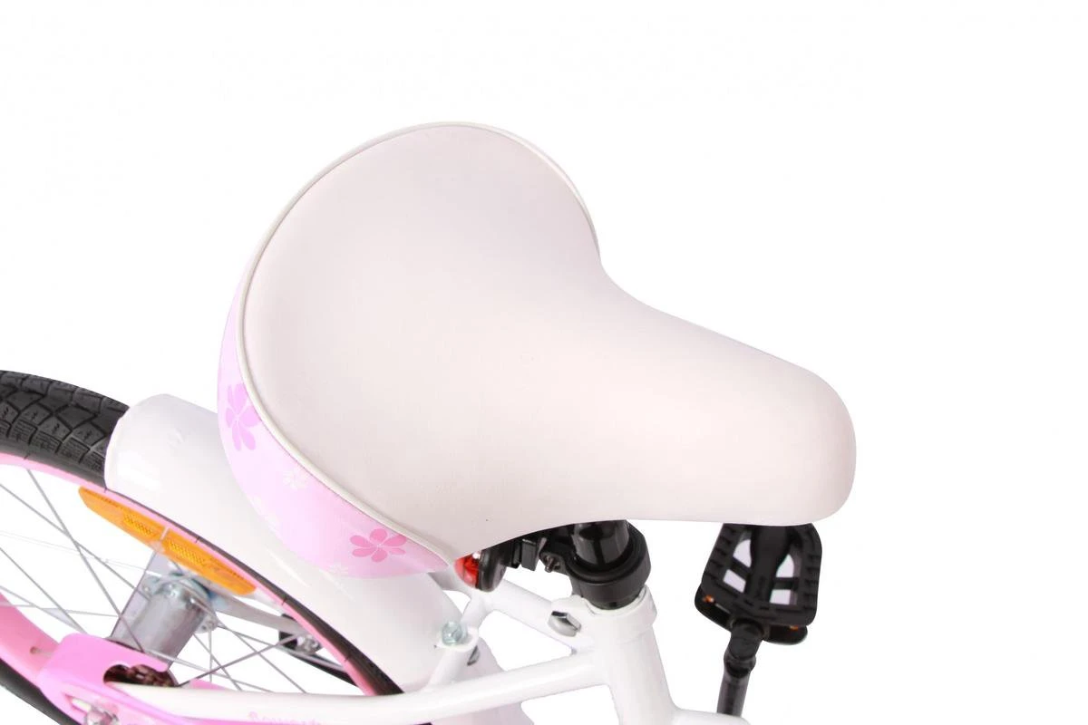 Amigo Flower Meisjesfiets - Kinderfiets 18 Inch - Wit - Afbeelding 7