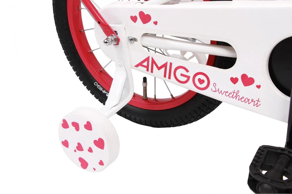 Amigo Sweetheart Meisjesfiets - Kinderfiets 20 Inch - Wit - Afbeelding 4