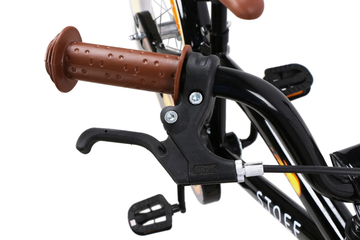 SJOEF Cruise Jongensfiets 18 Inch - Zwart - Afbeelding 4