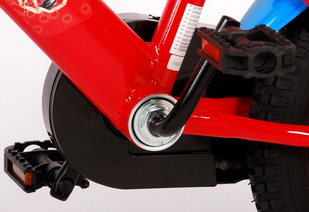 Spider-Man Kinderfiets - Jongens - 14 Inch - Rood/Blauw - Twee Handremmen - Afbeelding 15