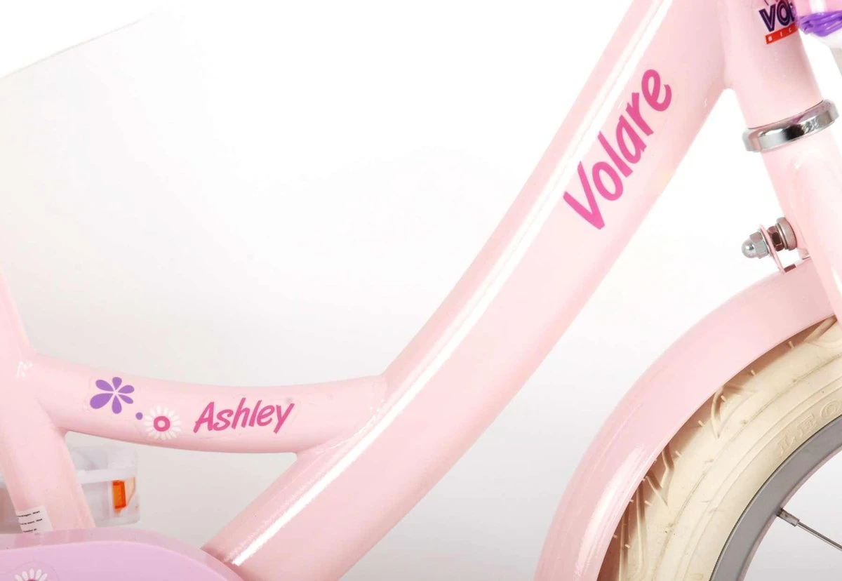 Volare Ashley Kinderfiets - Meisjes - 14 Inch - Roze - 95% Afgemonteerd - Afbeelding 11