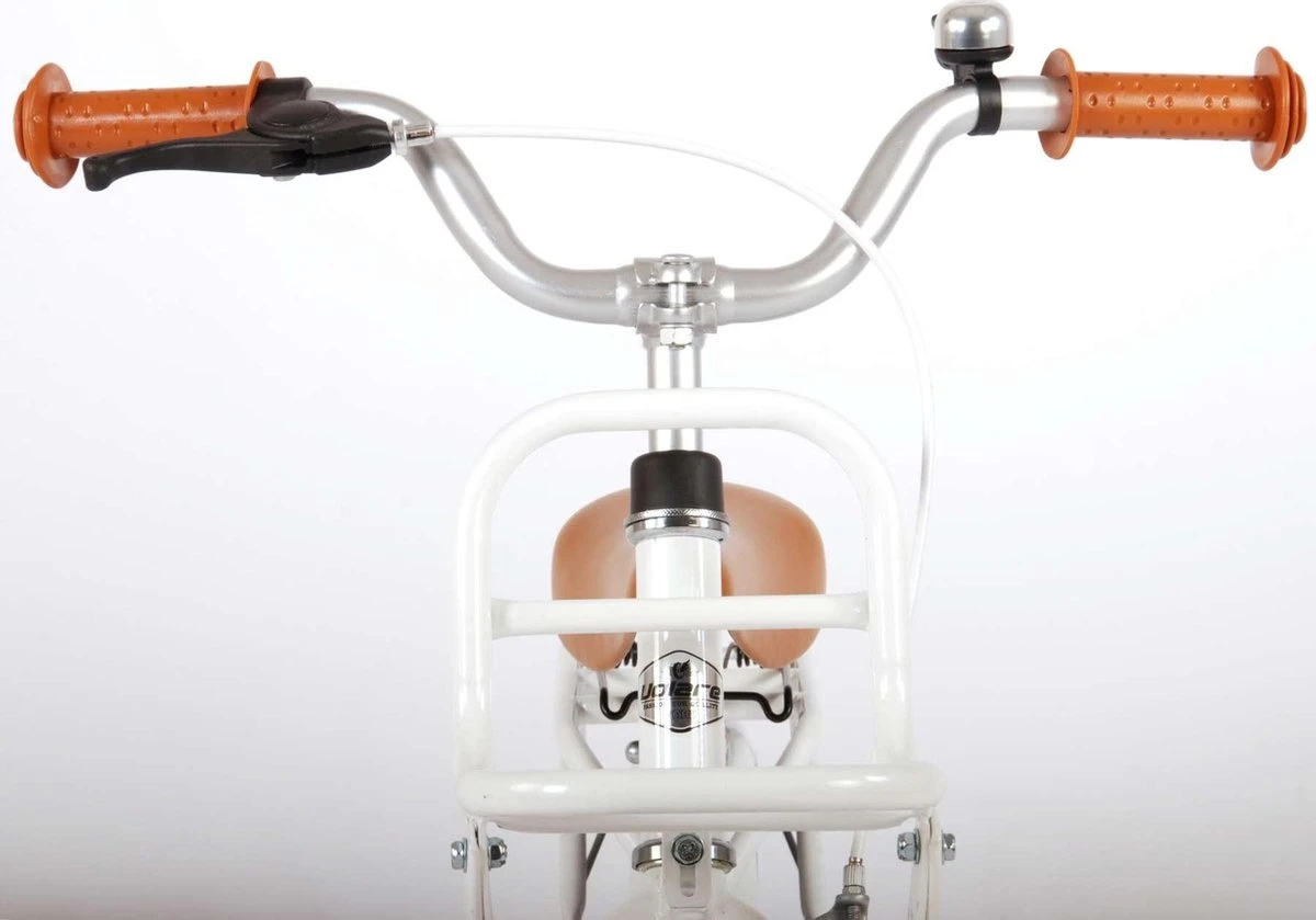 Volare Liberty Kinderfiets - Meisjes - 12 Inch - Wit - 95% Afgemonteerd - Afbeelding 9