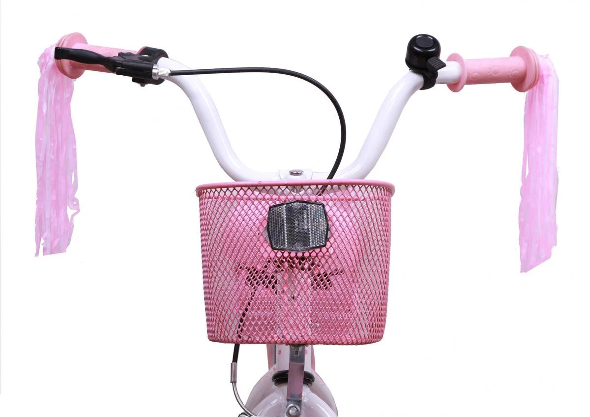 Amigo Magic Meisjesfiets - Kinderfiets 14 Inch - Wit - Afbeelding 11