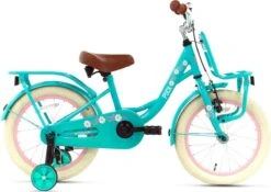 Nogan Puck - Kinderfiets - Meisjesfiets - 16 Inch - Turquoise