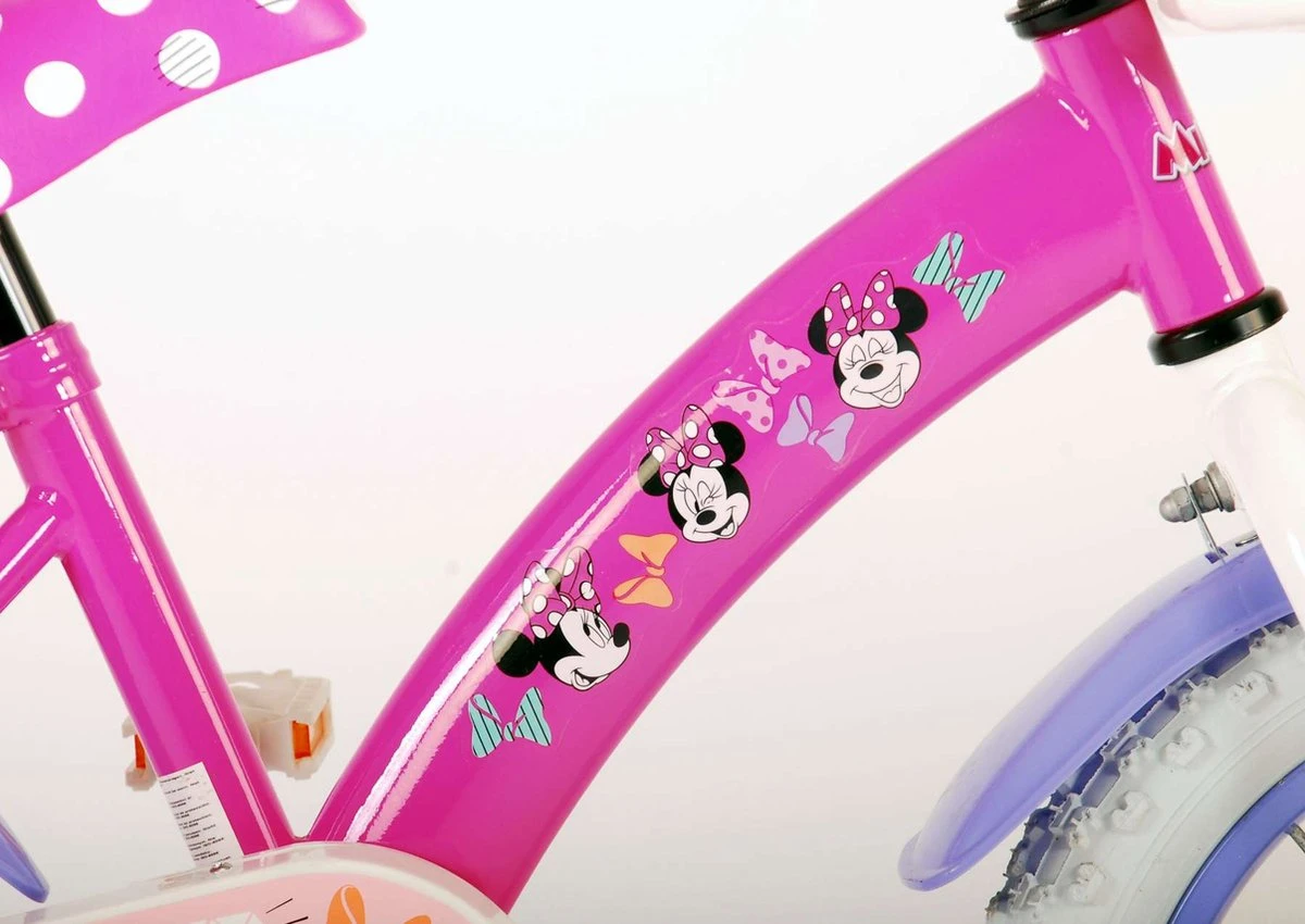 Volare Disney Minnie Cutest Ever! - Kinderfiets - Meisjes - 14 Inch - Roze - Afbeelding 16