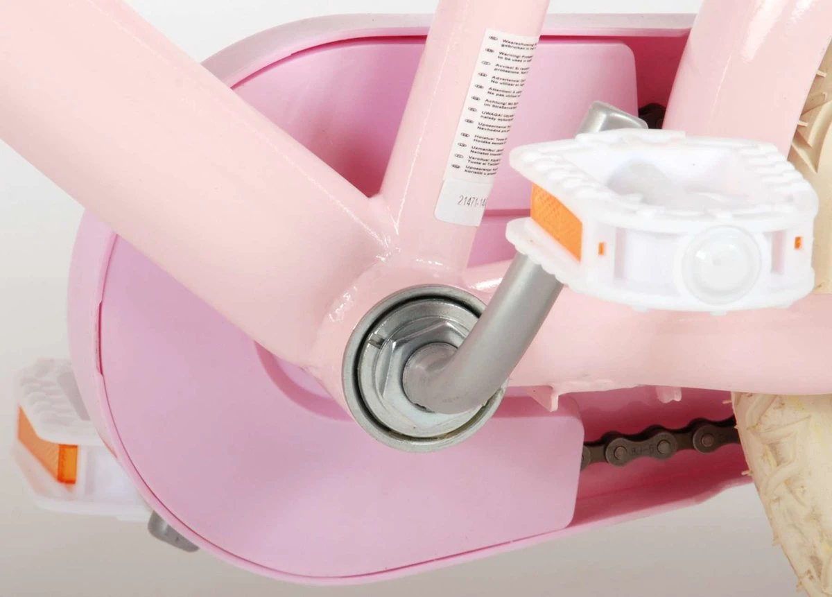 Volare Ashley Kinderfiets - Meisjes - 14 Inch - Roze - 95% Afgemonteerd - Afbeelding 9