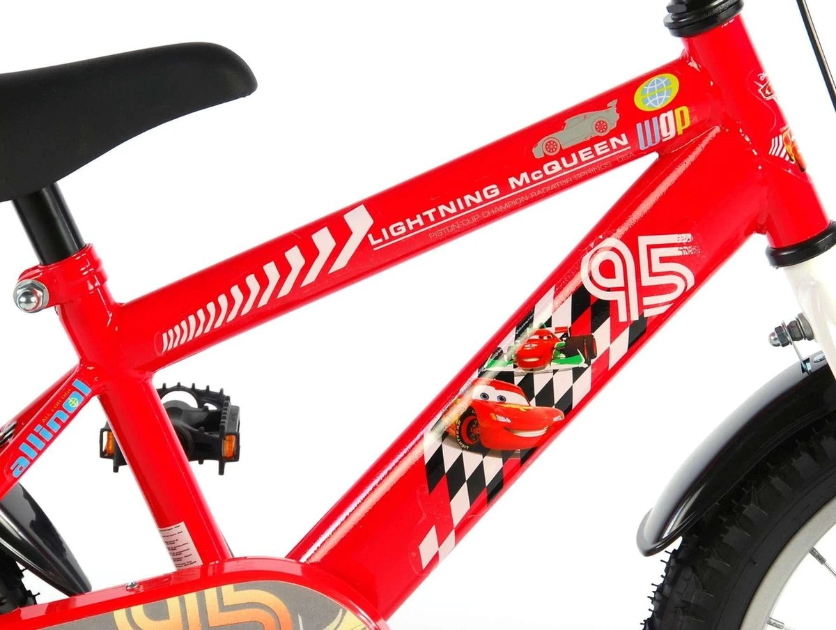 Volare Disney Cars Kinderfiets - Jongens - 16 Inch - Rood - Afbeelding 14