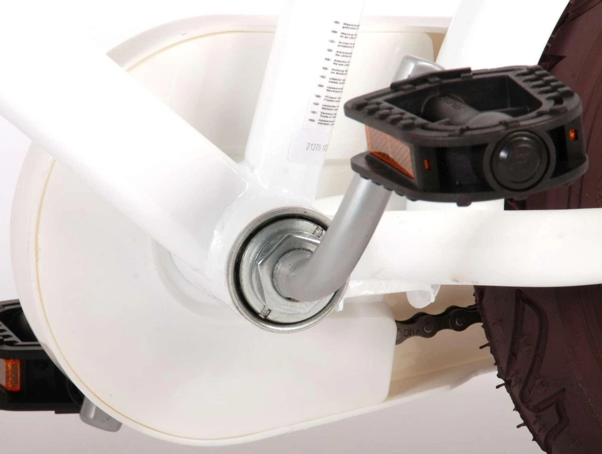 Volare Liberty Kinderfiets - Meisjes - 12 Inch - Wit - 95% Afgemonteerd - Afbeelding 10