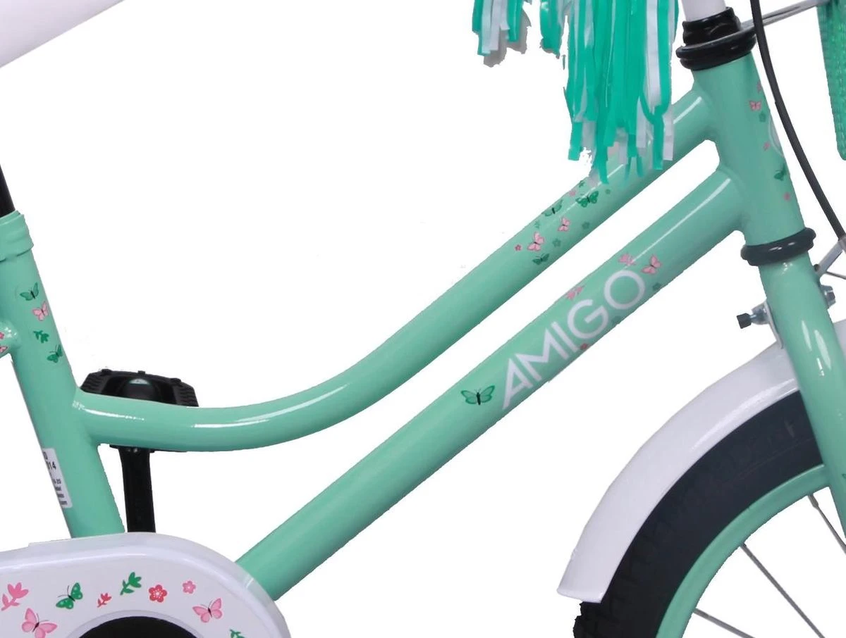 Amigo Magic Meisjesfiets - Kinderfiets 16 Inch - Turquoise - Afbeelding 3